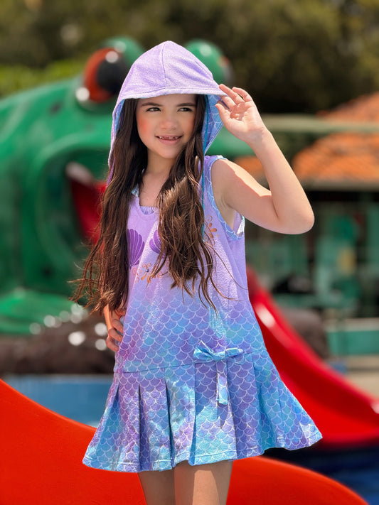 Vestido Atoalhado - Pequena Sereia